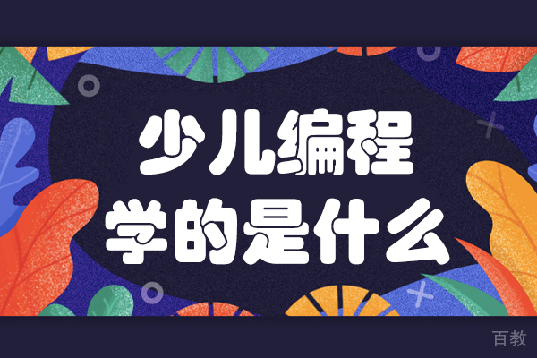 少儿编程学的是什么