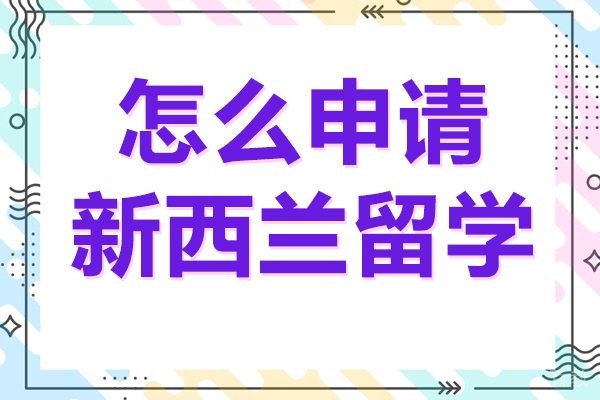 怎么申请新西兰留学