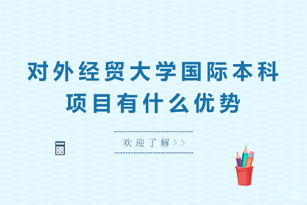 天津对外经贸大学国际本科项目有什么优势