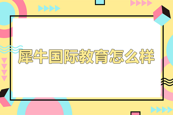 犀牛国际教育怎么样