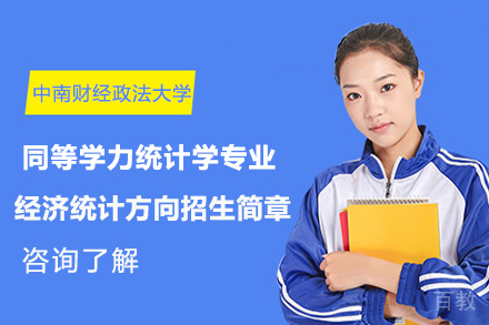 北京中南财经政法大学经济统计方向招生简章