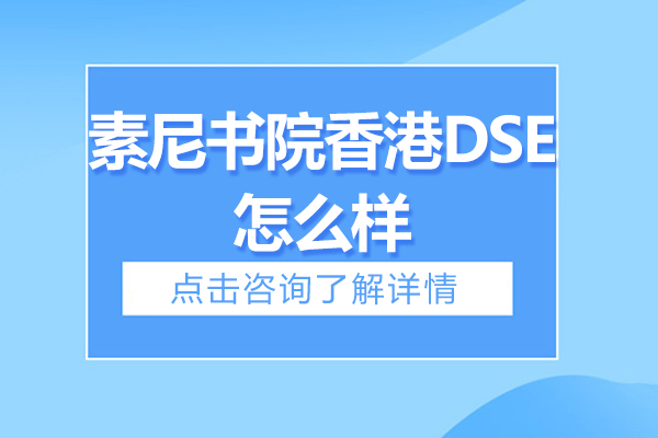 蘇州素尼書院香港DSE怎么樣-好不好