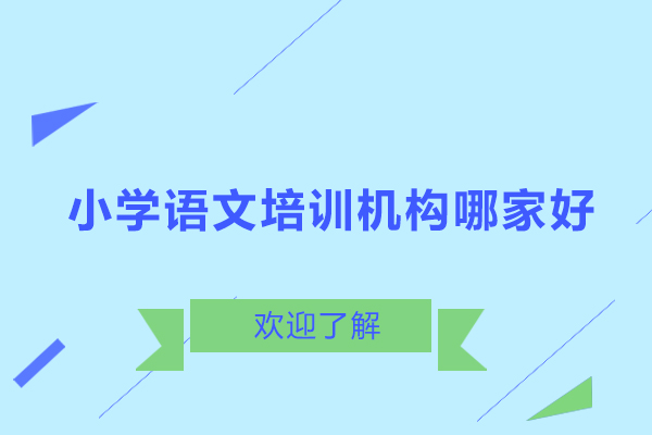 深圳小學(xué)語文培訓(xùn)機(jī)構(gòu)哪家好