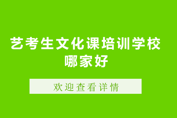 深圳艺考生文化课培训学校哪家好-艺考文化课培训机构排名