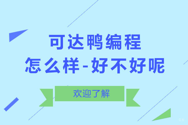 可达鸭编程怎么样-好不好呢
