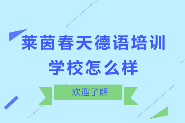 上海小语种-莱茵春天德语培训学校怎么样-口碑如何呢