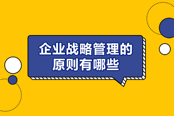 西安企業(yè)戰(zhàn)略管理的原則有哪些-哪些原則和方法