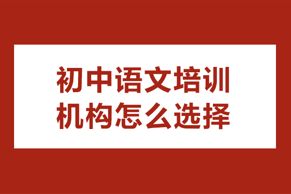 深圳初中語(yǔ)文培訓(xùn)機(jī)構(gòu)怎么選擇