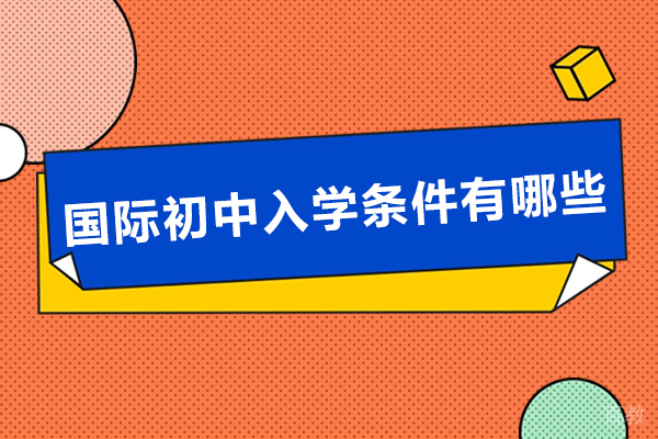 深圳国际初中入学条件有哪些-深圳国际初中哪个好