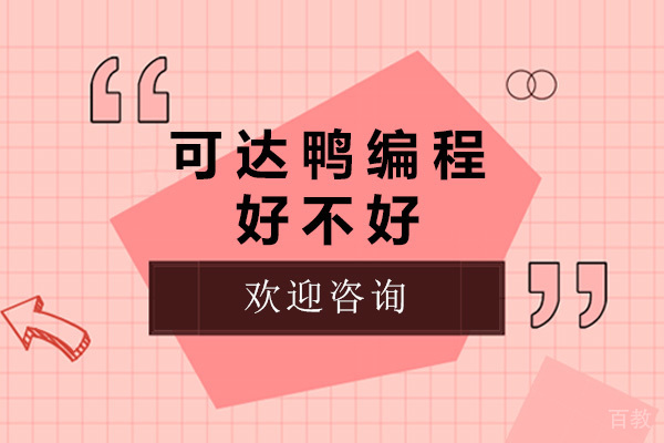 上海可达鸭编程好不好-可达鸭编程怎么样
