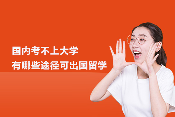 国内考不上大学有哪些途径可出国留学