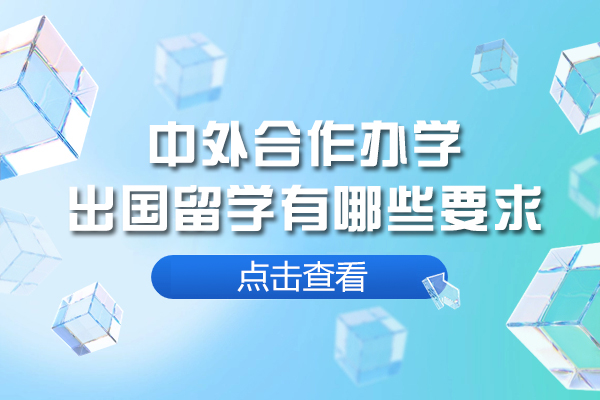 南宁中外合作办学出国留学有哪些要求