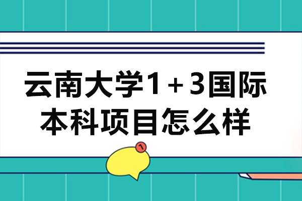 云南大學(xué)1+3國際本科項(xiàng)目怎么樣-云南大學(xué)1+3國際本科項(xiàng)目有哪些優(yōu)勢(shì)