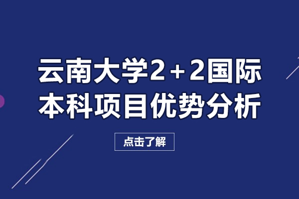 云南大學(xué)2+2國際本科項(xiàng)目優(yōu)勢(shì)分析-云南大學(xué)2+2國際本科項(xiàng)目有哪些好處