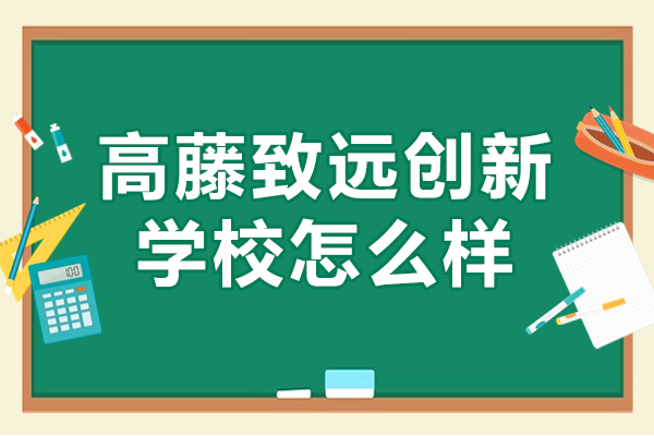 上海高藤致遠創(chuàng)新學校怎么樣