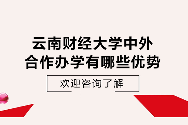 云南財經大學中外合作辦學有哪些優(yōu)勢-云南財經大學中外合作辦學有哪些好處