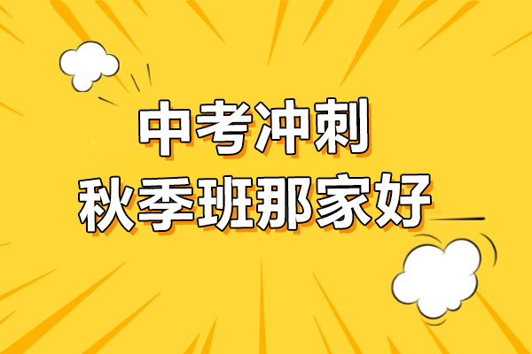 深圳中考冲刺秋季班那家好