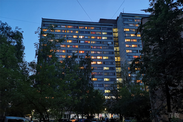 学校夜景环境展示