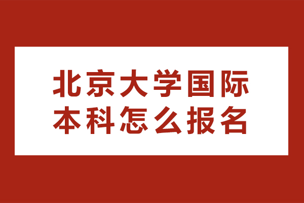 北京大學(xué)國際本科怎么報(bào)名-北京大學(xué)國際本科如何報(bào)名