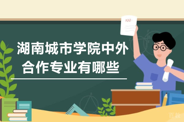 湖南城市学院中外合作专业有哪些