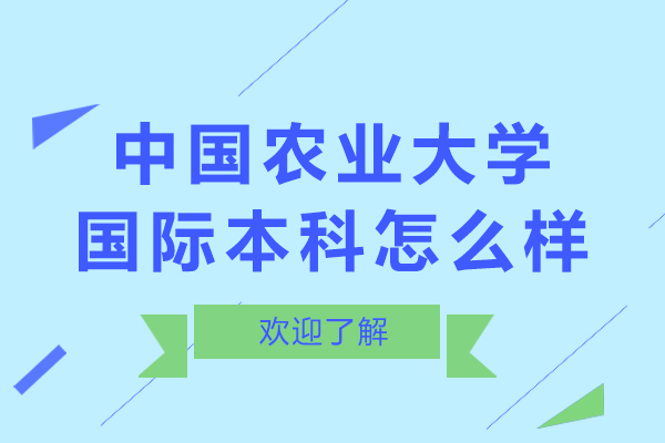 北京中國(guó)農(nóng)業(yè)大學(xué)國(guó)際本科怎么樣-中國(guó)農(nóng)業(yè)大學(xué)國(guó)際本科好嗎