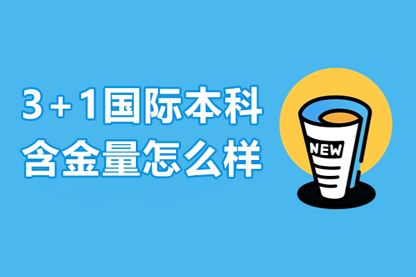 3+1國際本科含金量怎么樣-3+1國際本科含金量高嗎