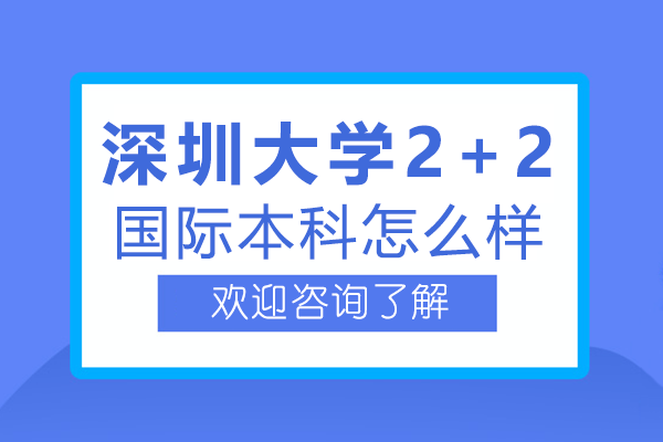 深圳大學(xué)2+2國際本科怎么樣