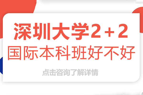 深圳大学2+2国际本科班好不好