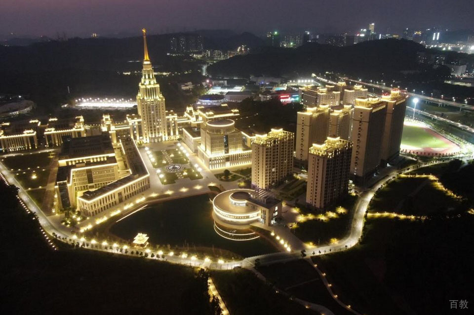 学校夜景