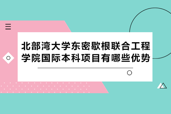 北部灣大學(xué)東密歇根聯(lián)合工程學(xué)院國際本科項(xiàng)目有哪些優(yōu)勢