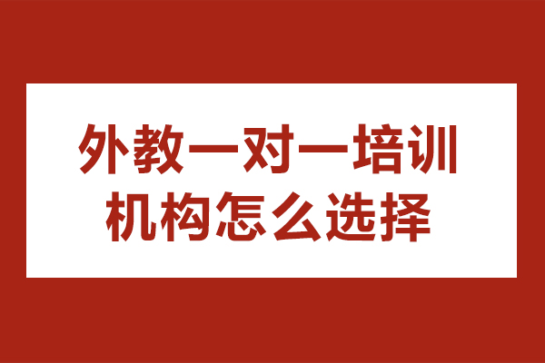 外教一對(duì)一培訓(xùn)機(jī)構(gòu)怎么選擇-外教一對(duì)一培訓(xùn)機(jī)構(gòu)如何選擇