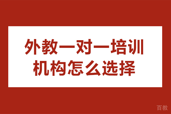 外教一对一培训机构怎么选择-外教一对一培训机构如何选择