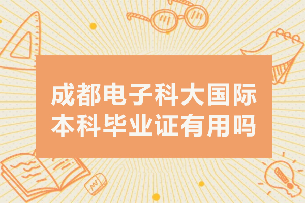 成都电子科大国际本科毕业证有用吗