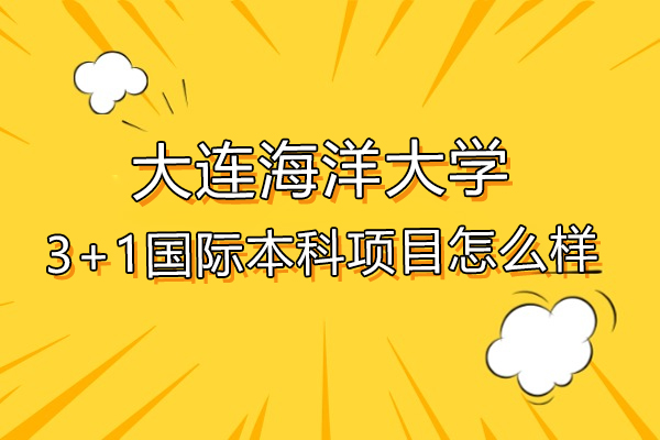 大連學歷教育/國際本科-大連海洋大學3+1國際本科項目怎么樣