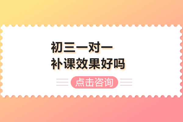 合肥初三一对一补课效果好吗