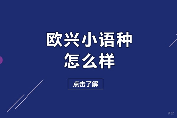 青岛欧兴小语种怎么样-欧兴小语种有哪些优势