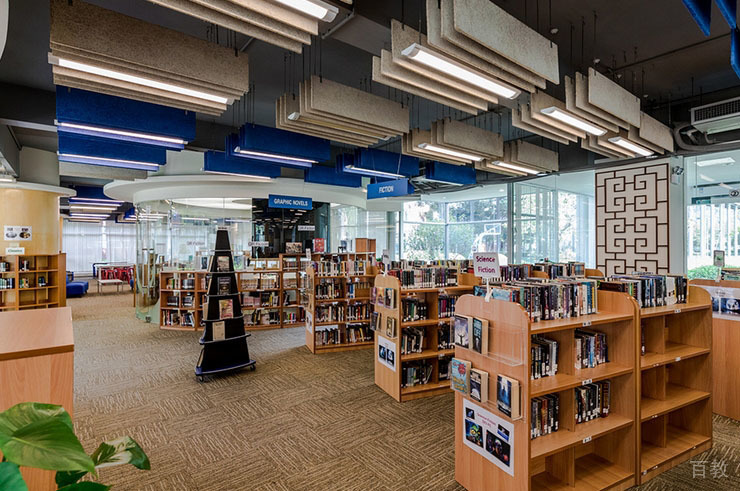 学校图书馆环境