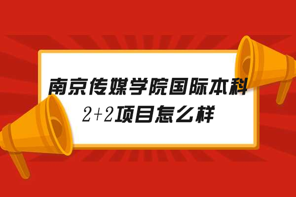 南京-南京传媒学院国际本科2+2项目怎么样