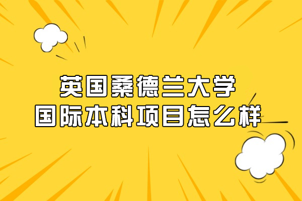 英国桑德兰大学国际本科项目怎么样