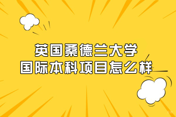 英国桑德兰大学国际本科项目怎么样