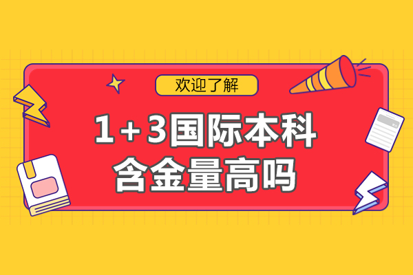 1+3国际本科含金量高吗-哈工大国际本科