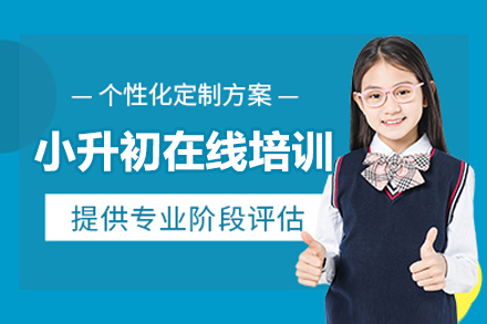 小升初在線一對一培訓(xùn)班