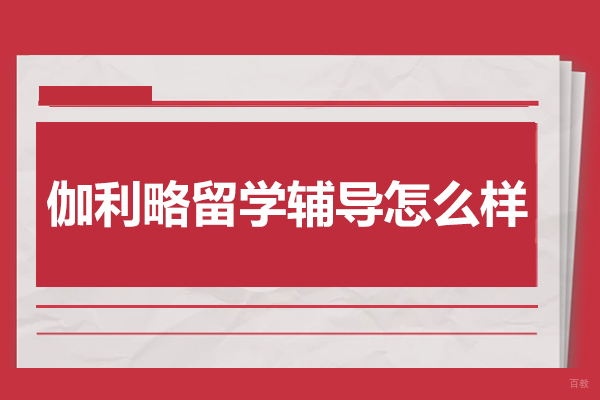 北京伽利略留学辅导怎么样