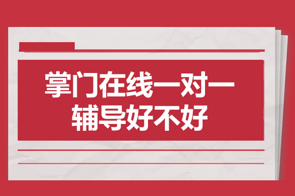 掌門在線一對一輔導(dǎo)好不好