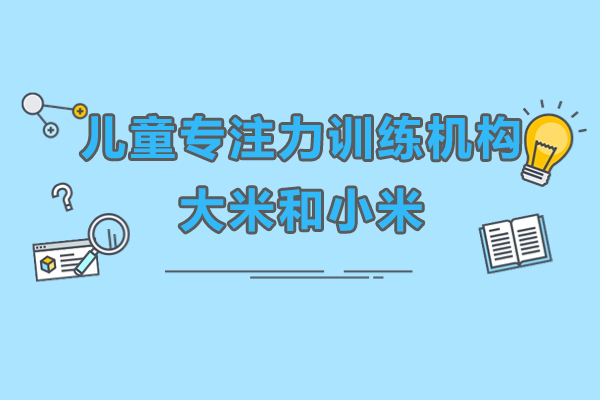上海儿童专注力训练机构-大米和小米