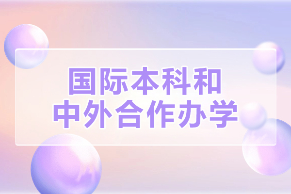 国际本科和中外合作办学有什么区别-电子科技大学