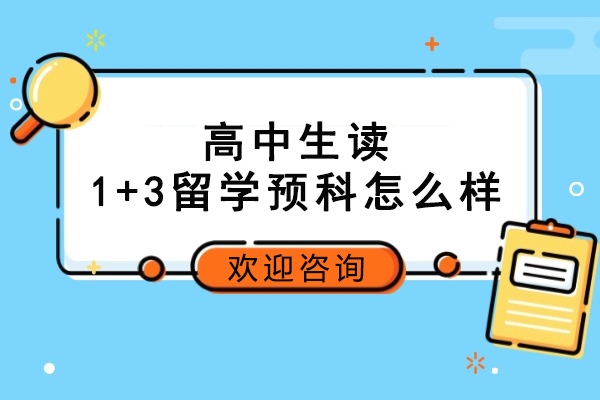 高中生读1+3留学预科怎么样