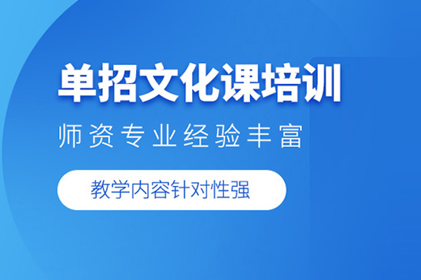 武汉单招文化课培训班
