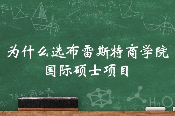 为什么选法国布雷斯特商学院国际硕士项目