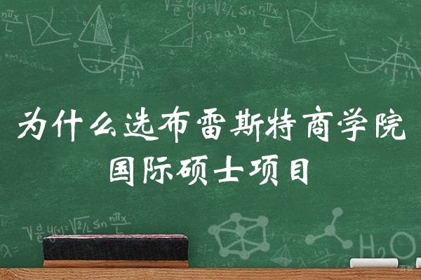 为什么选法国布雷斯特商学院国际硕士项目